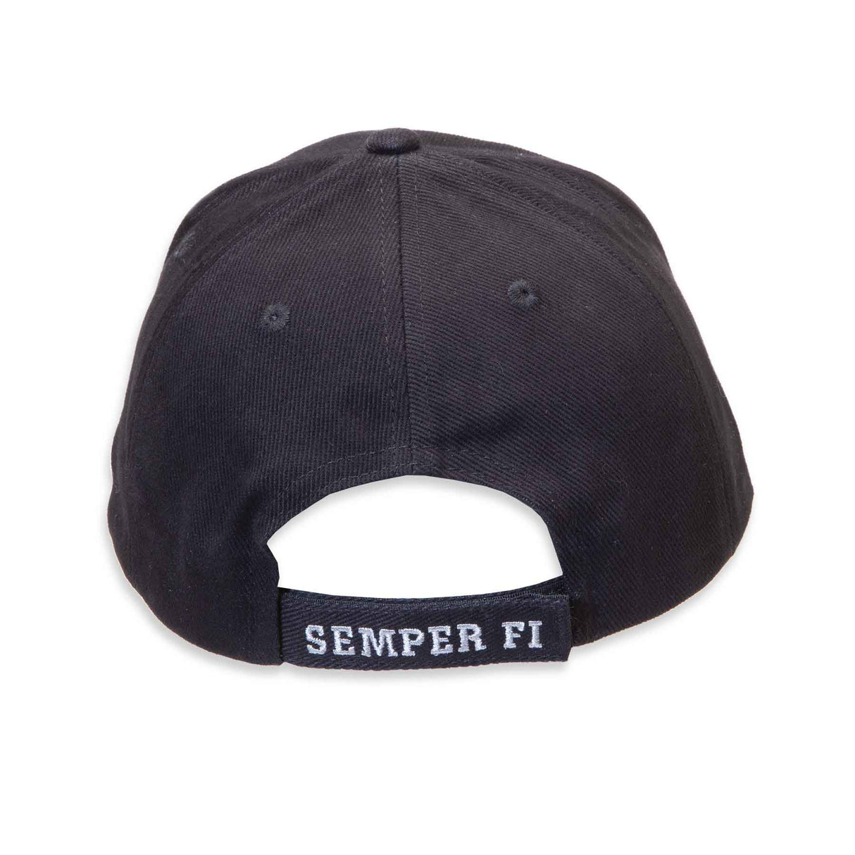 Eagle, Globe, and Anchor Hat- Black and Silver - SGT GRIT