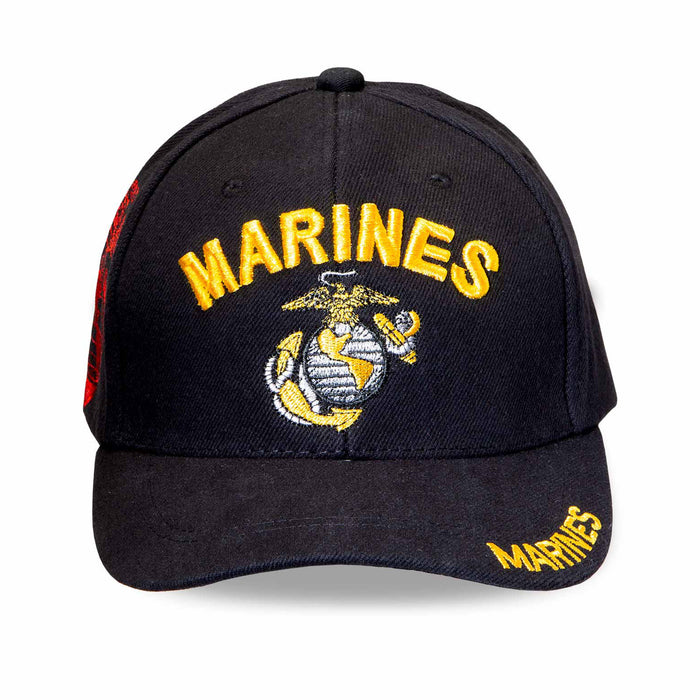 Marines Eagle, Globe, and Anchor Hat- Black - SGT GRIT