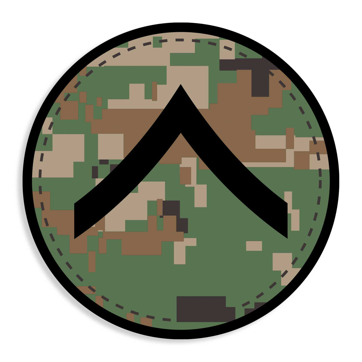 Choose Your Rank Decals in Desert or Woodland - SGT GRIT