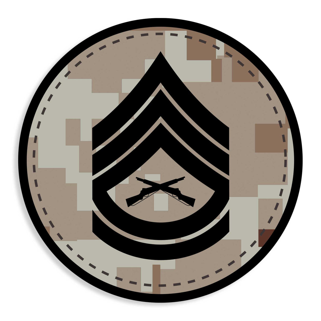 Choose Your Rank Decals in Desert or Woodland - SGT GRIT