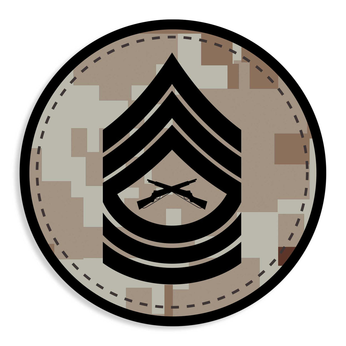 Choose Your Rank Decals in Desert or Woodland - SGT GRIT