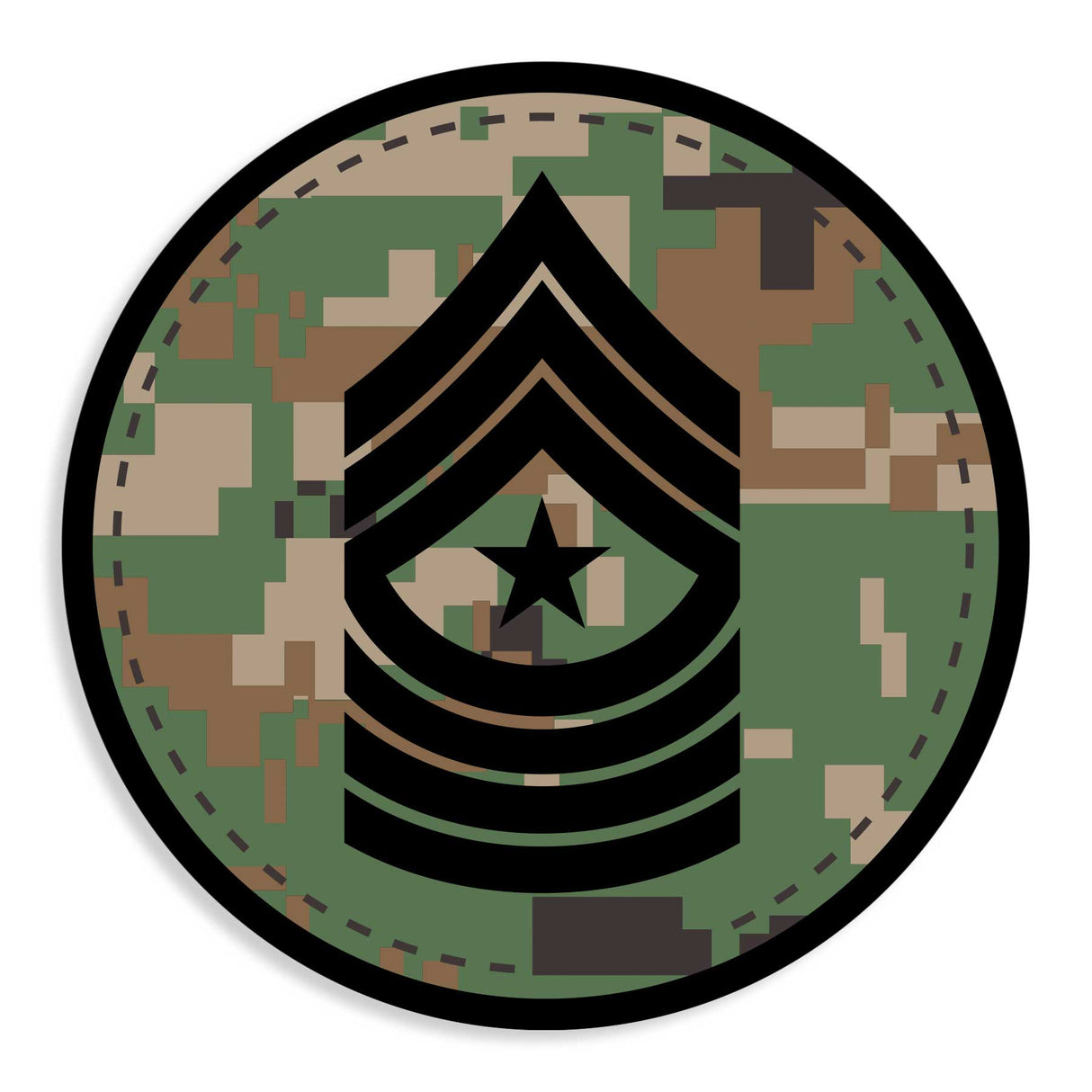 Choose Your Rank Decals in Desert or Woodland - SGT GRIT