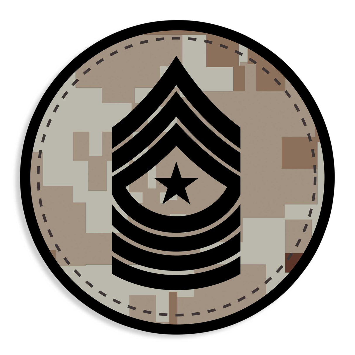 Choose Your Rank Decals in Desert or Woodland - SGT GRIT