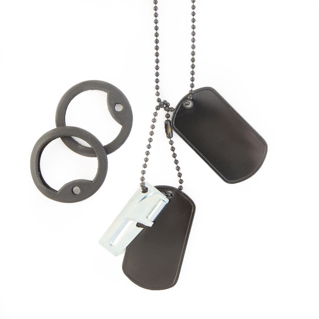 Black Stainless Steel Dog Tags - SGT GRIT