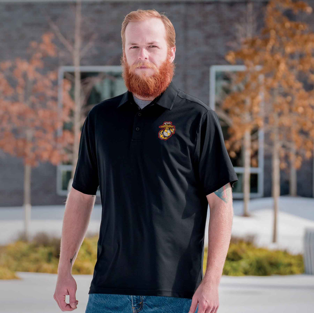 Under Armour Tech Polo With EGA - SGT GRIT