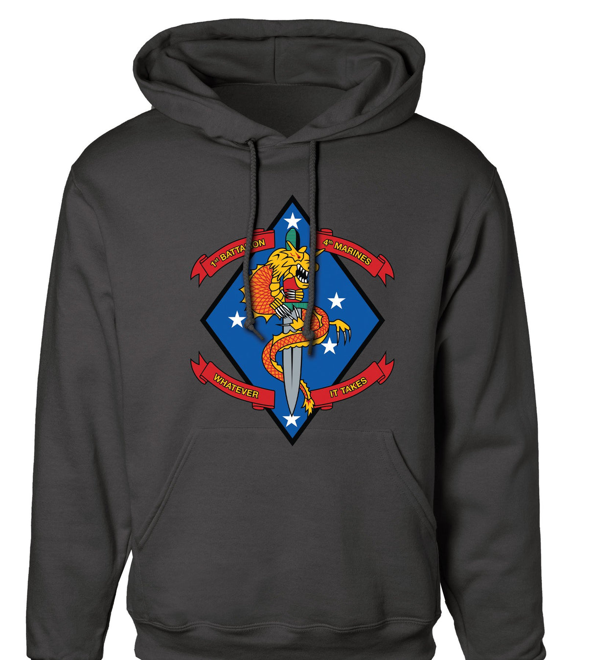 1st Battalion 4th Marines Hoodie - SGT GRIT