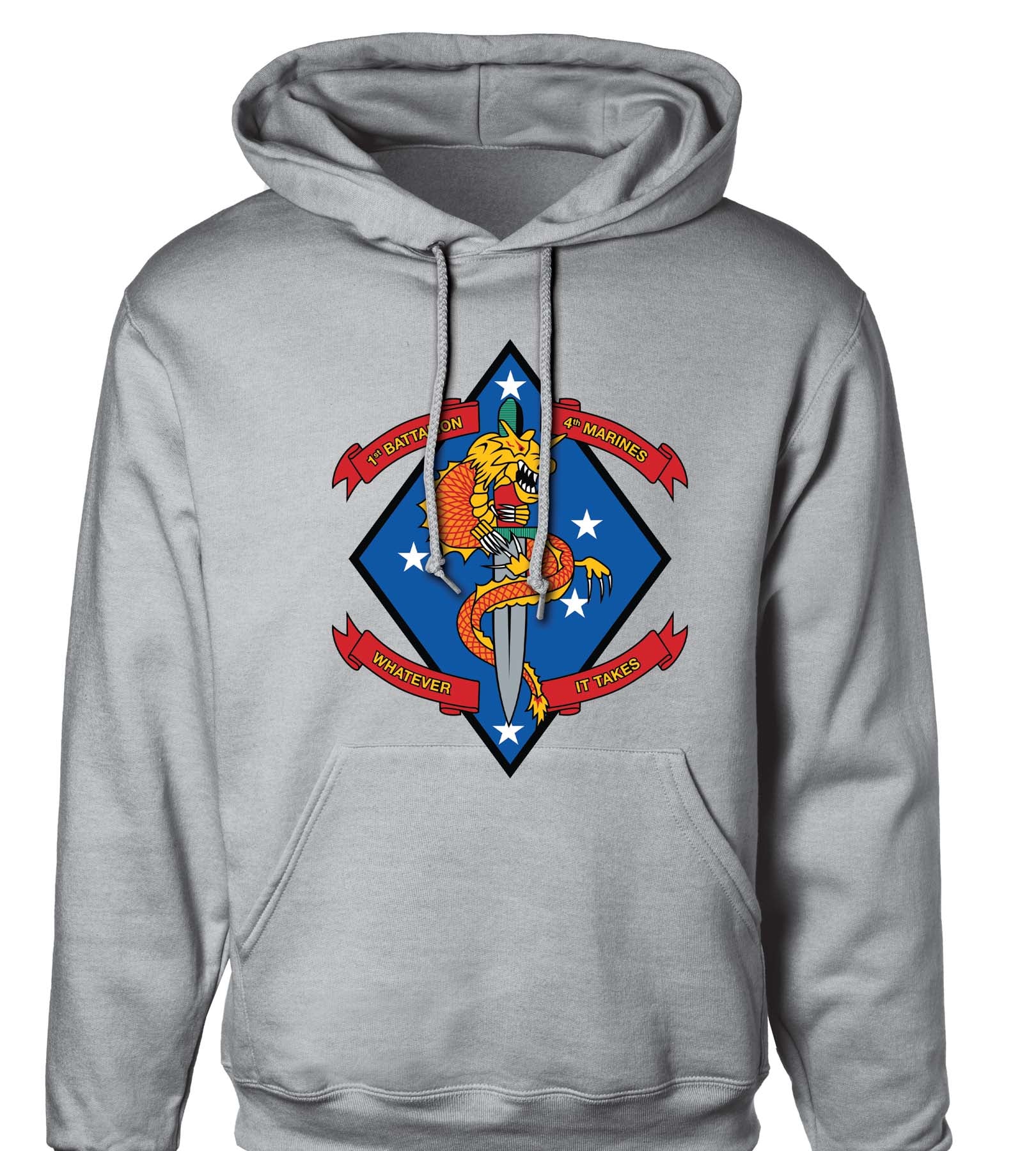 1st Battalion 4th Marines Hoodie – SGT GRIT