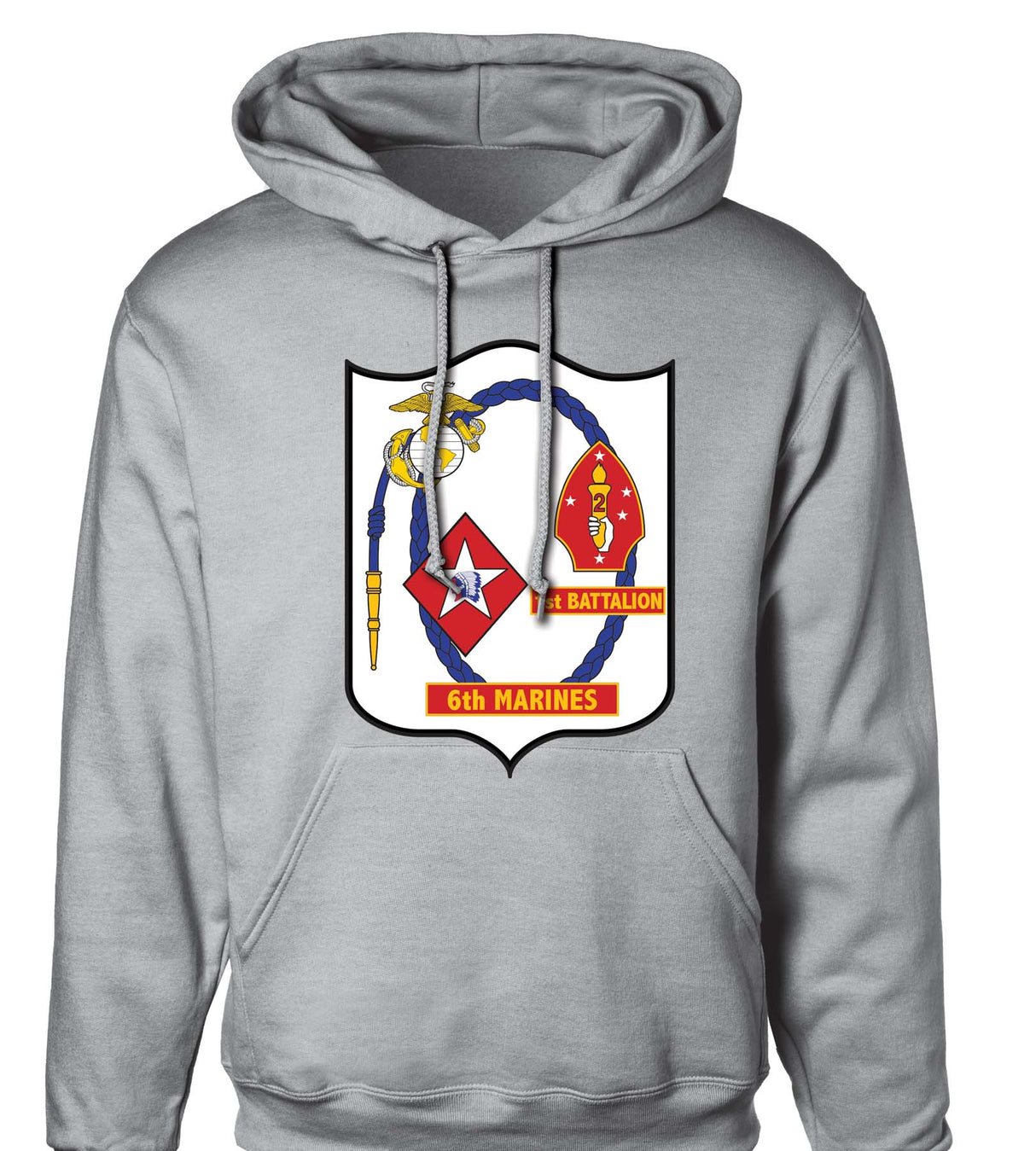 1st Battalion 6th Marines Hoodie - SGT GRIT