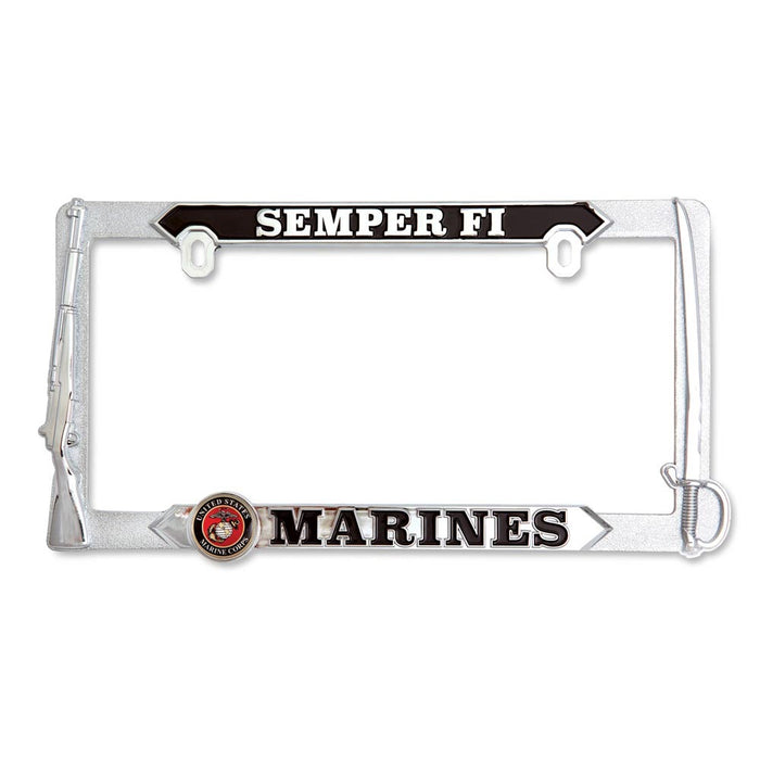 U.S. Marines Semper Fi 3D License Plate