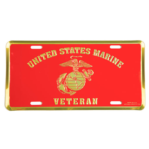 United States  Marine Veteran License Plate - SGT GRIT