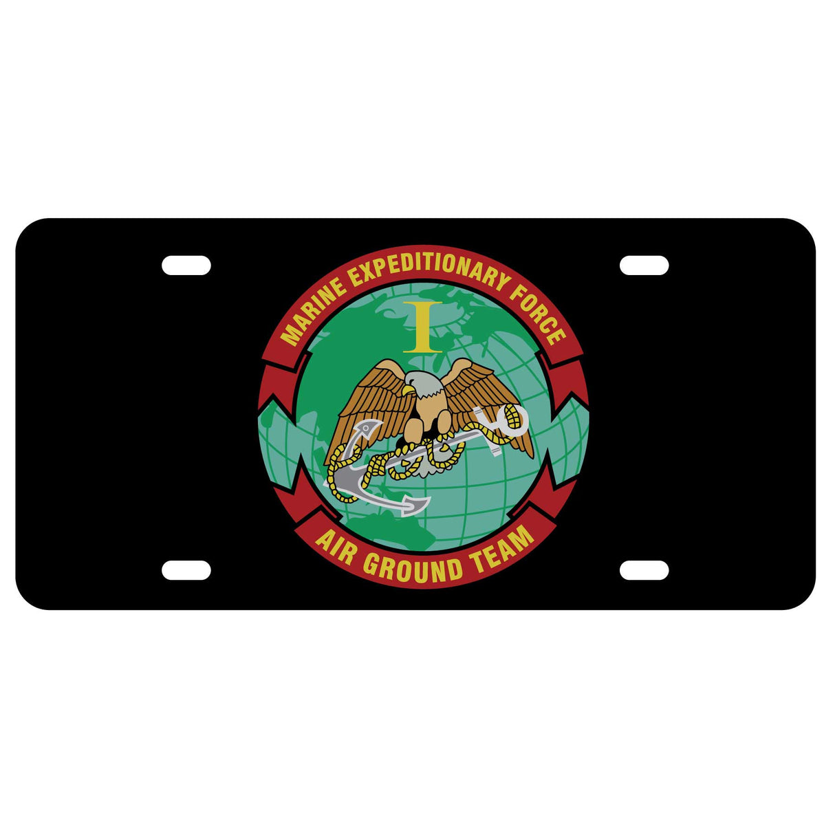 1st MEF Air Ground Team License Plate - SGT GRIT