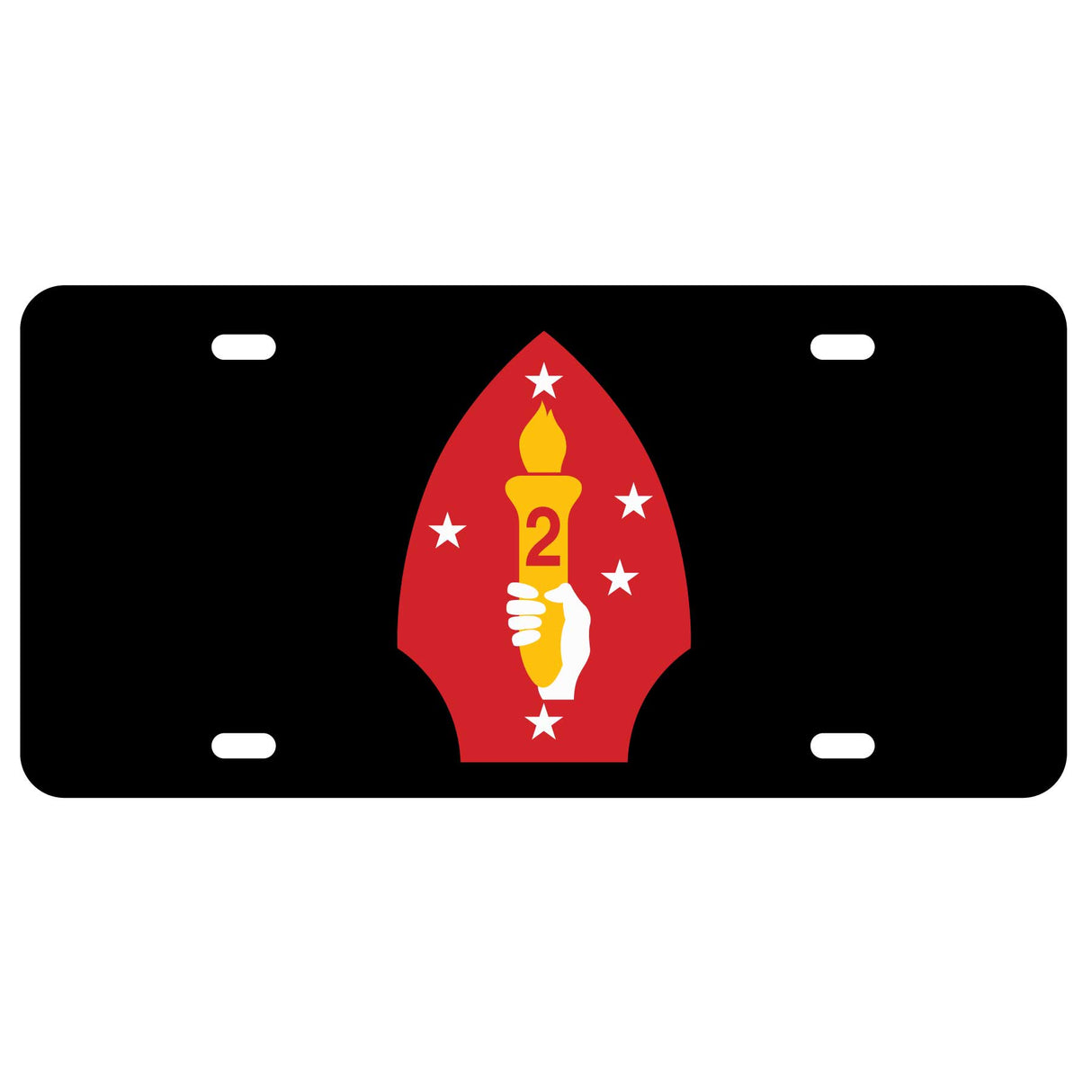 2nd Marine Division License Plate - SGT GRIT