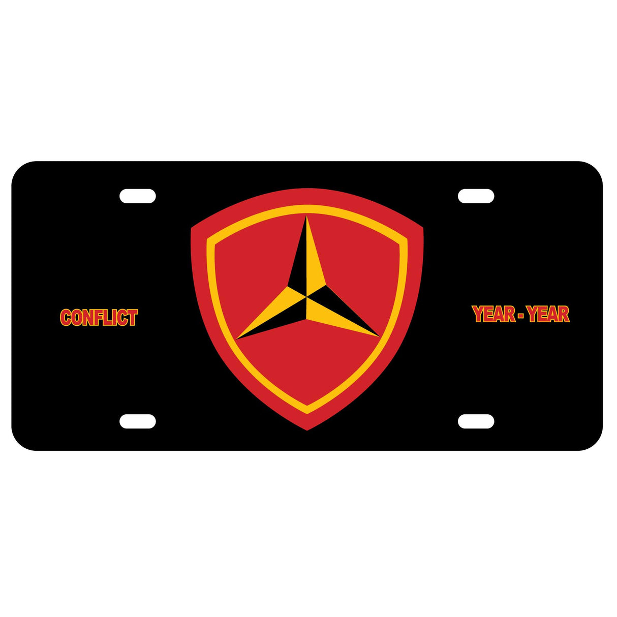 3rd Marine Division License Plate - SGT GRIT