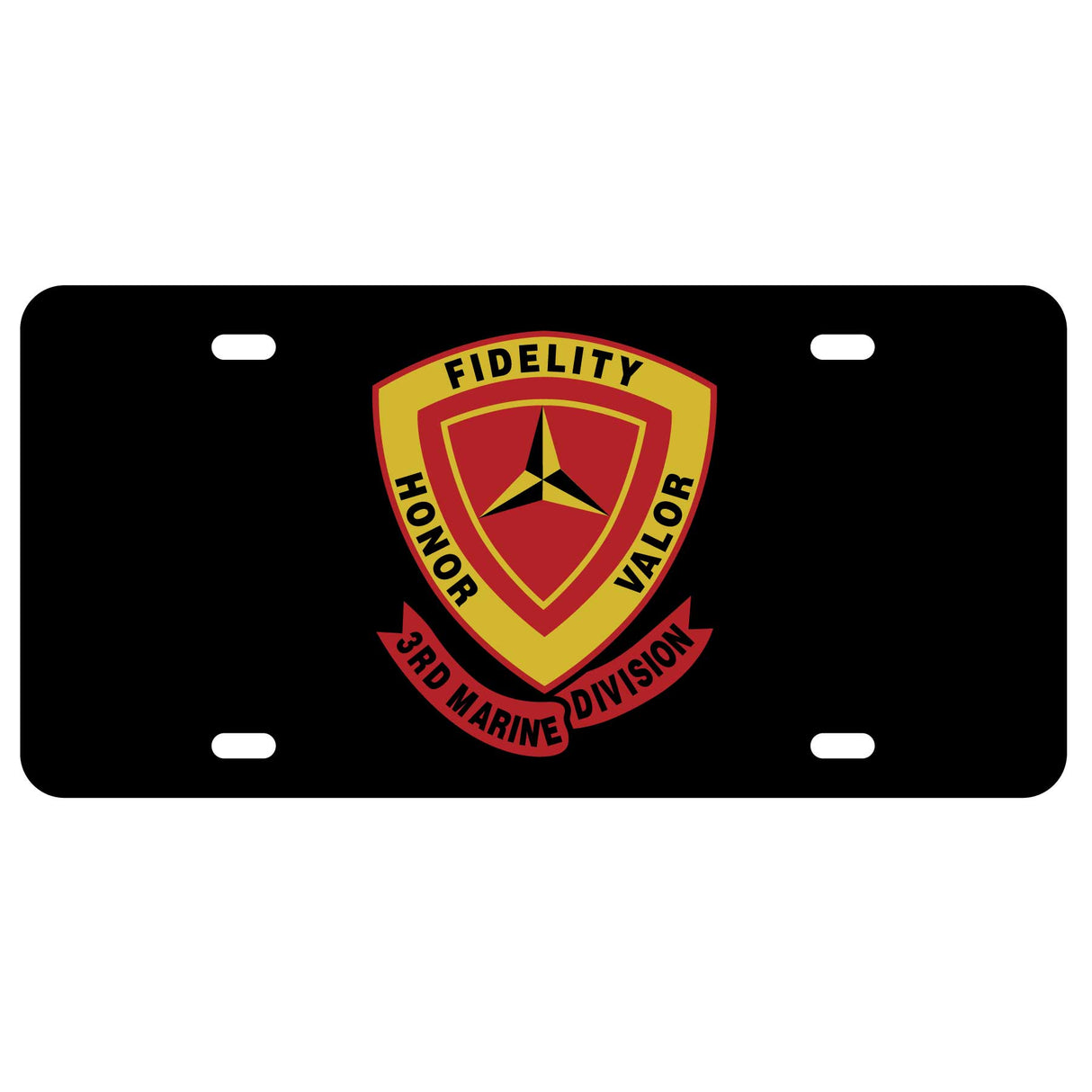 3rd Marine Division License Plate - SGT GRIT