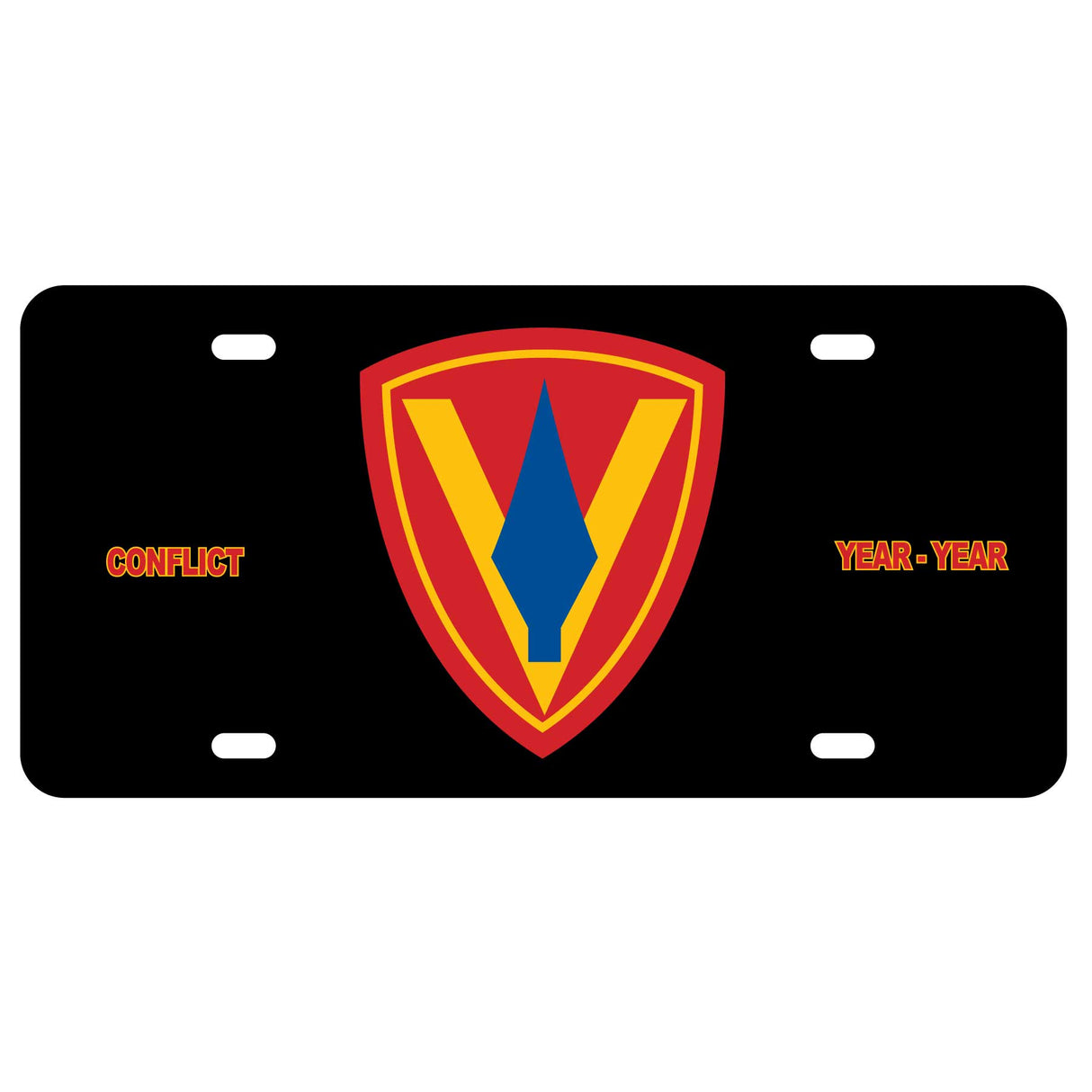 5th Marine Division License Plate - SGT GRIT