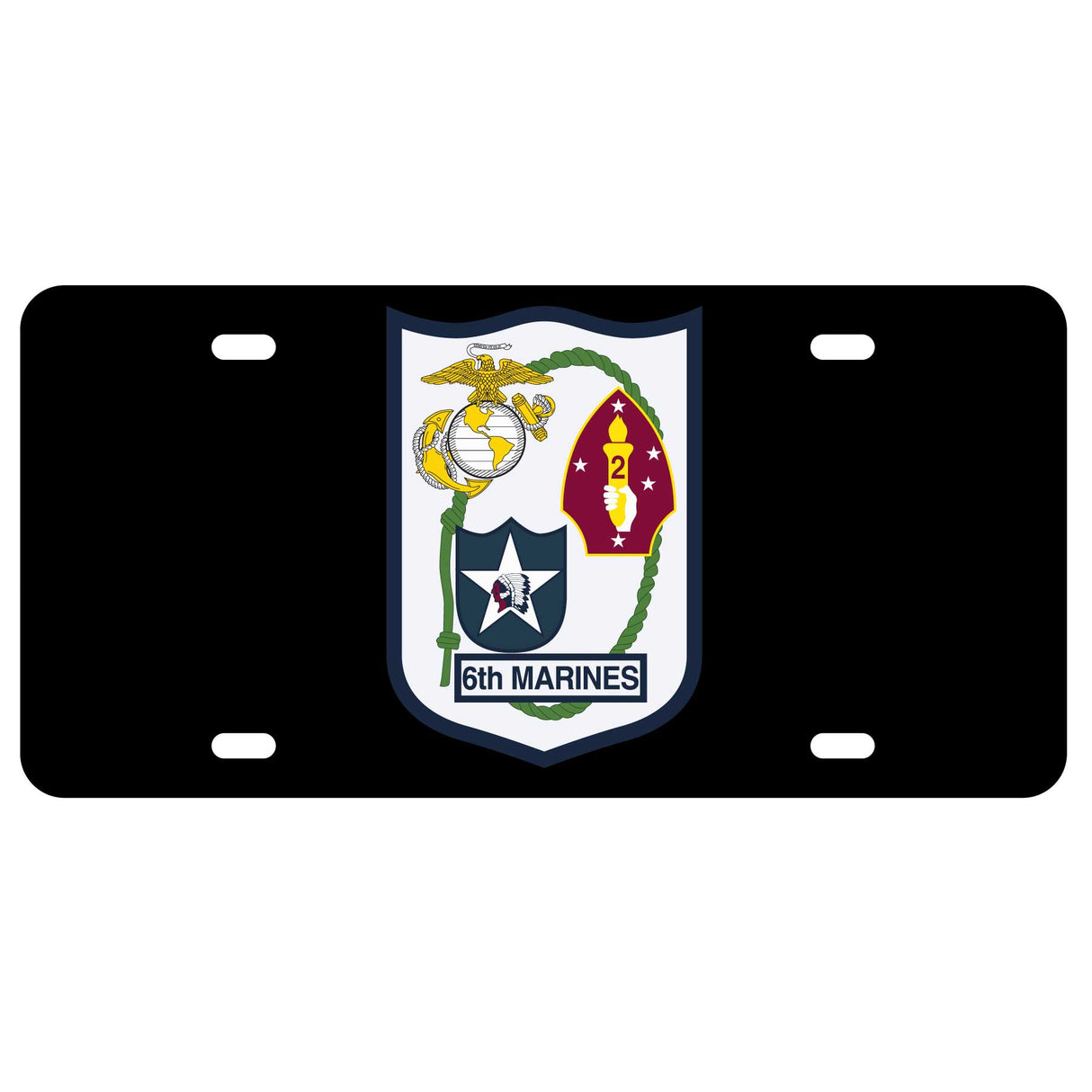 6th Marines Regimental License Plate - SGT GRIT