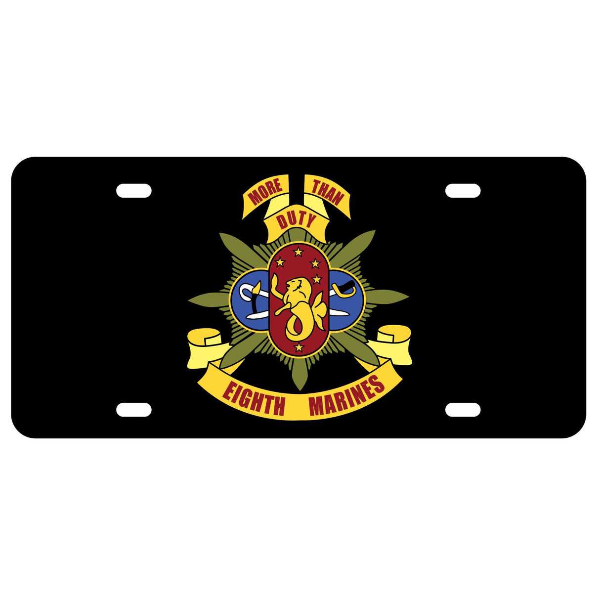 8th Marines Regimental License Plate - SGT GRIT