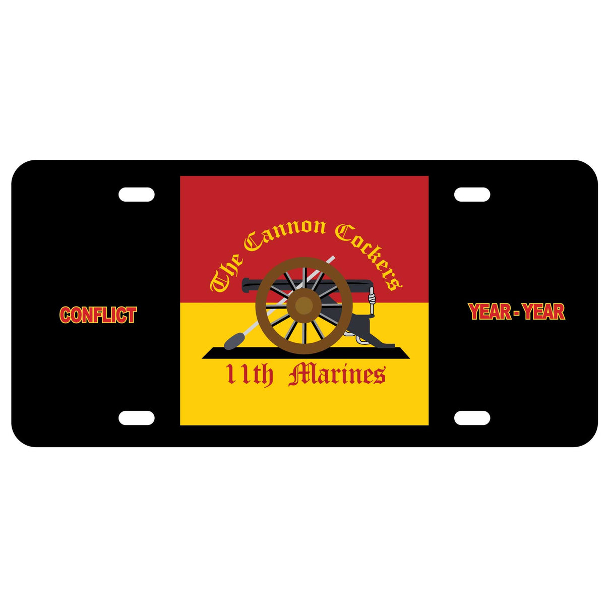 11th Marines Regimental License Plate - SGT GRIT