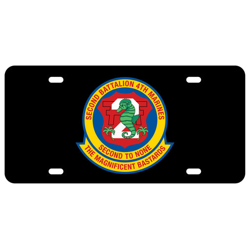 2nd Battalion 4th Marines License Plate - SGT GRIT