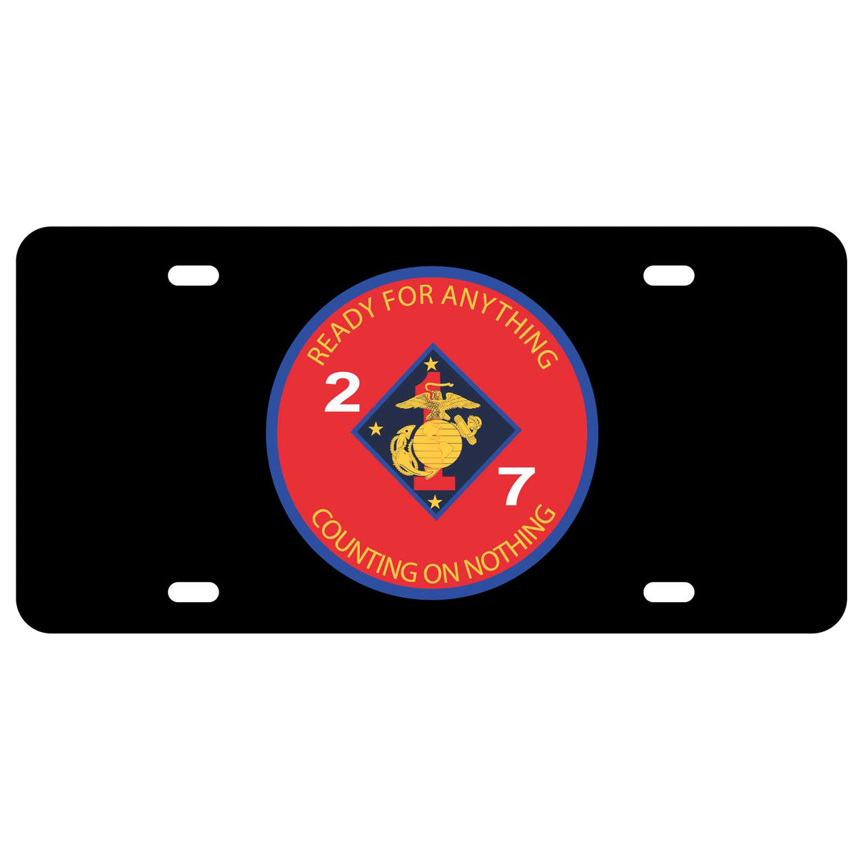2nd Battalion 7th Marines License Plate - SGT GRIT