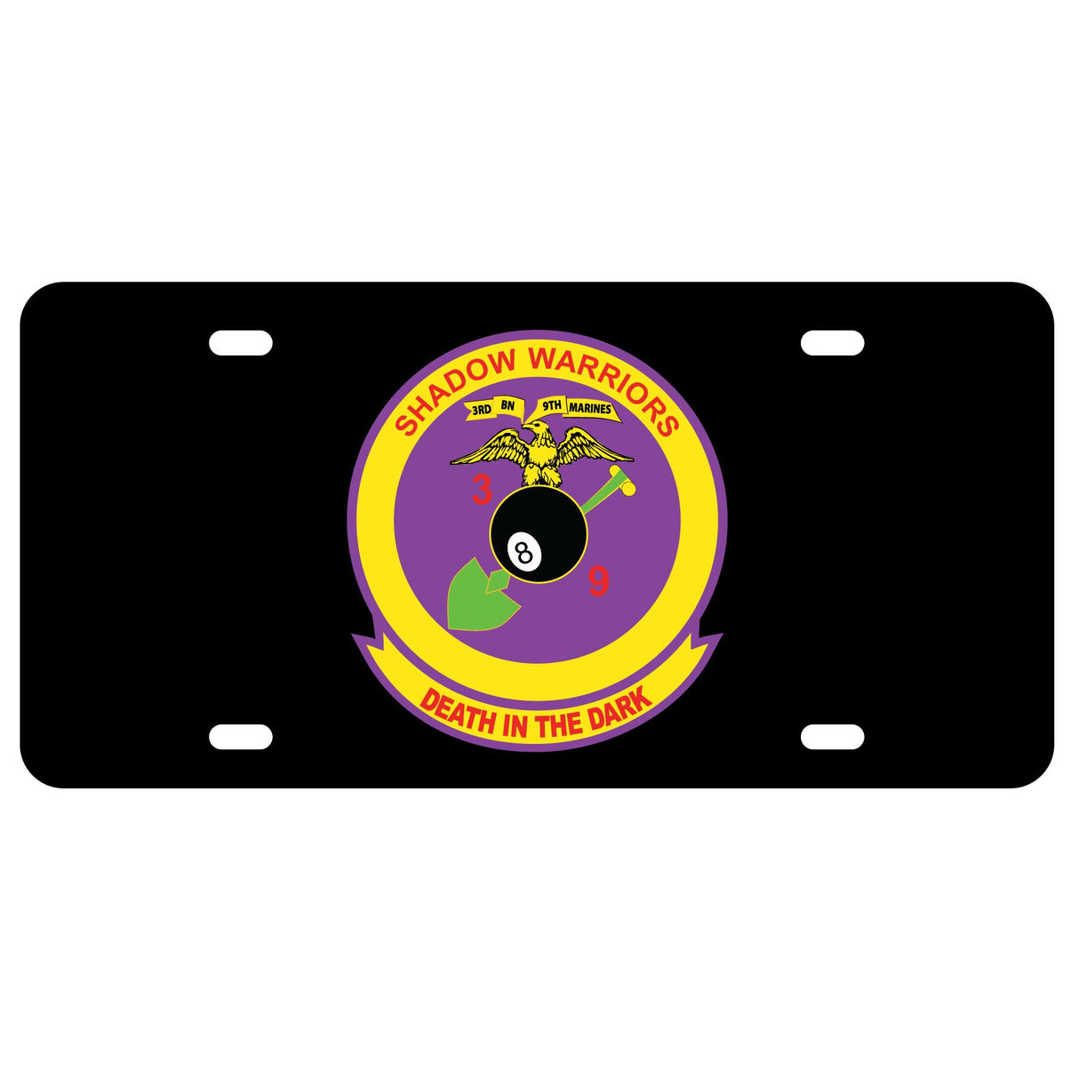 3rd Battalion 9th Marines License Plate - SGT GRIT