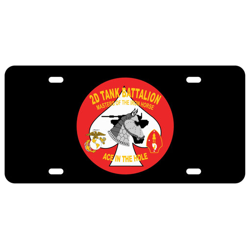2nd Tank Battalion License Plate - SGT GRIT