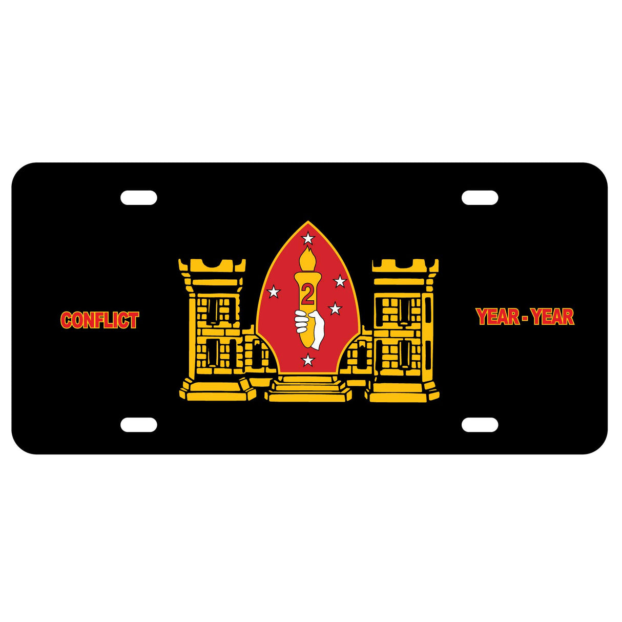 2nd Engineer Battalion License Plate - SGT GRIT