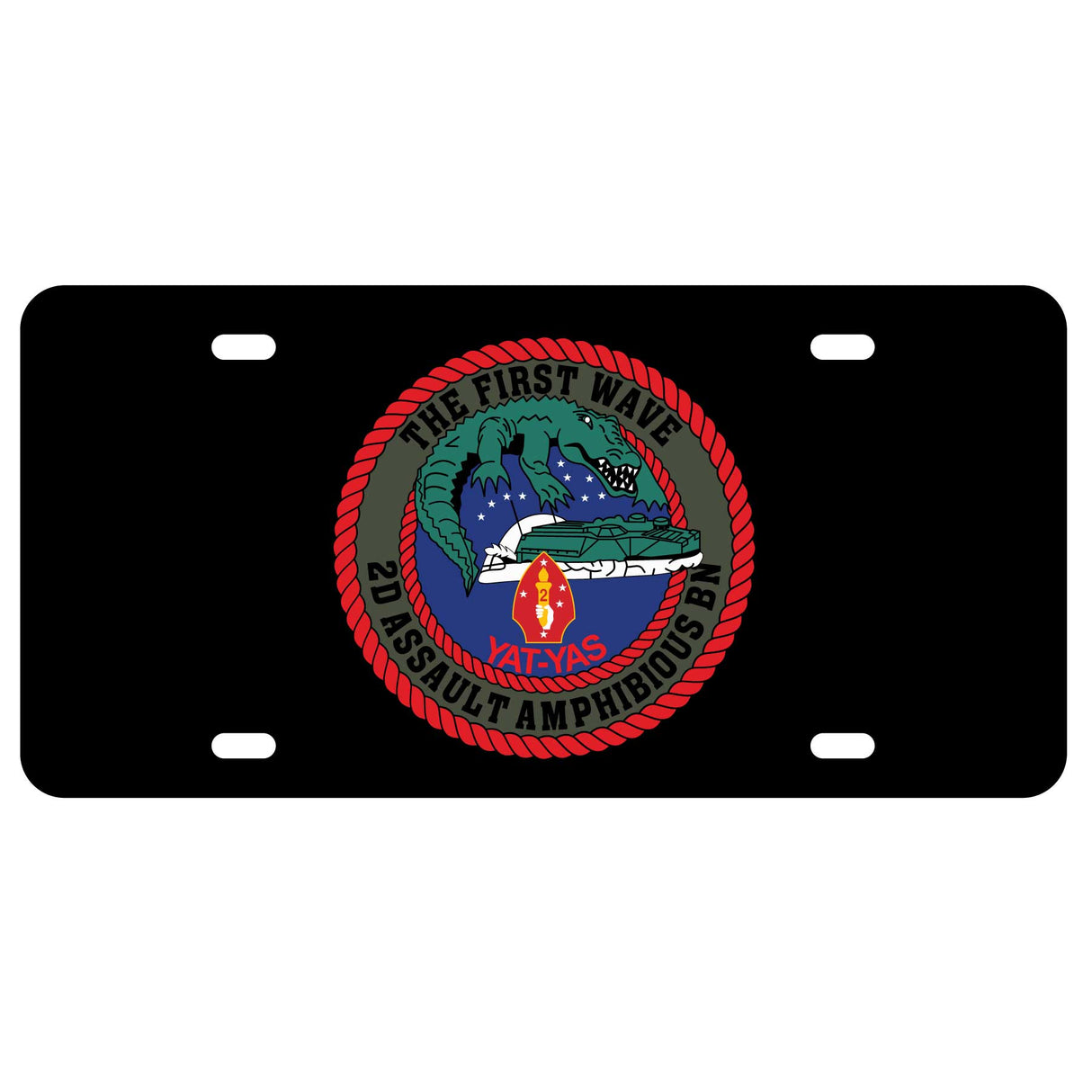 2nd Assualt Amphibious Battalion License Plate - SGT GRIT