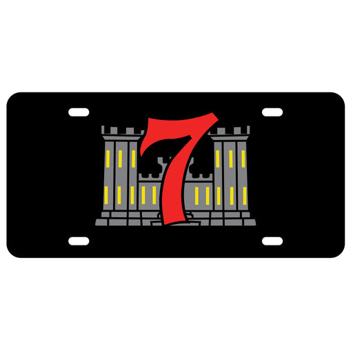 7th Engineers Battalion License Plate - SGT GRIT