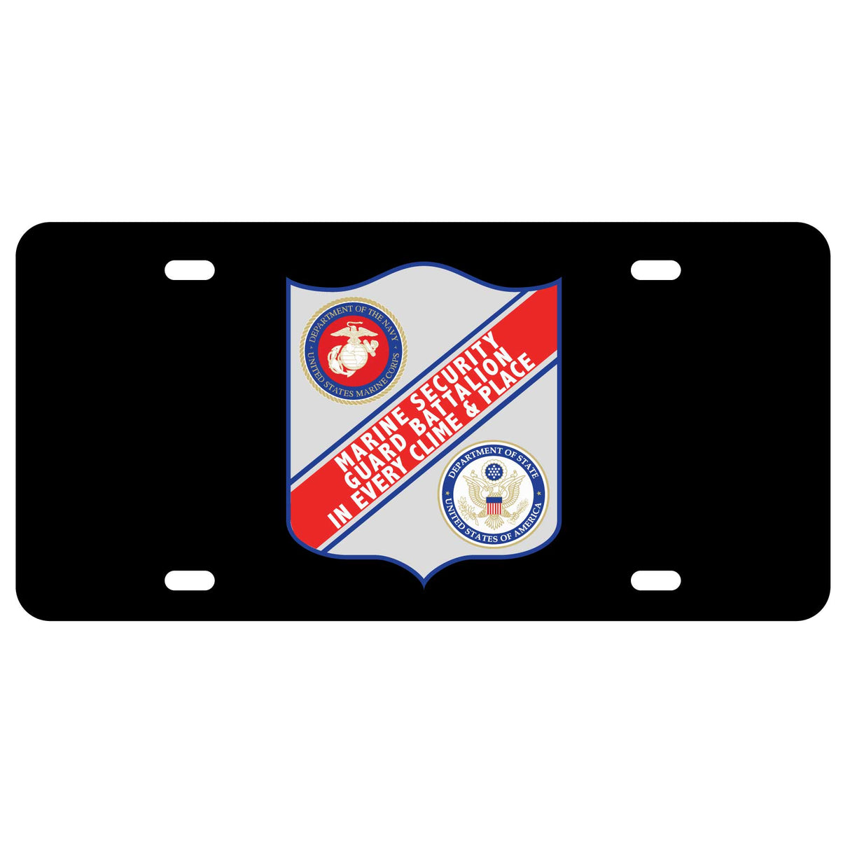 Marine Security Guard Battalion License Plate - SGT GRIT