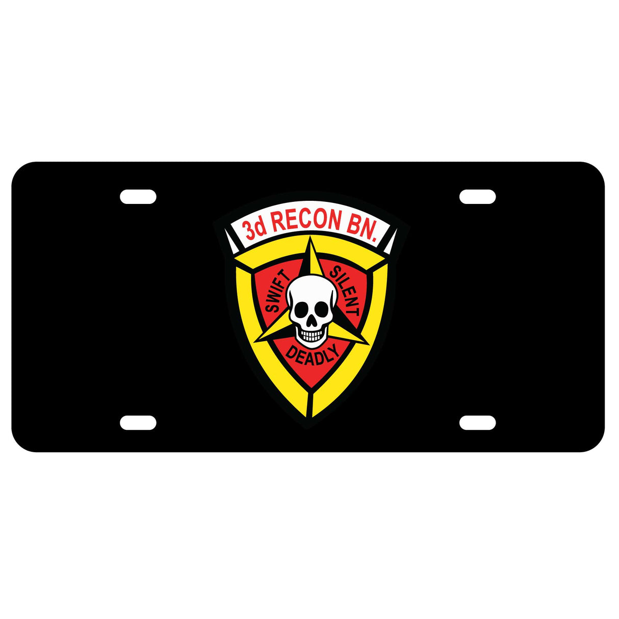 3rd Recon Battalion License Plate - SGT GRIT
