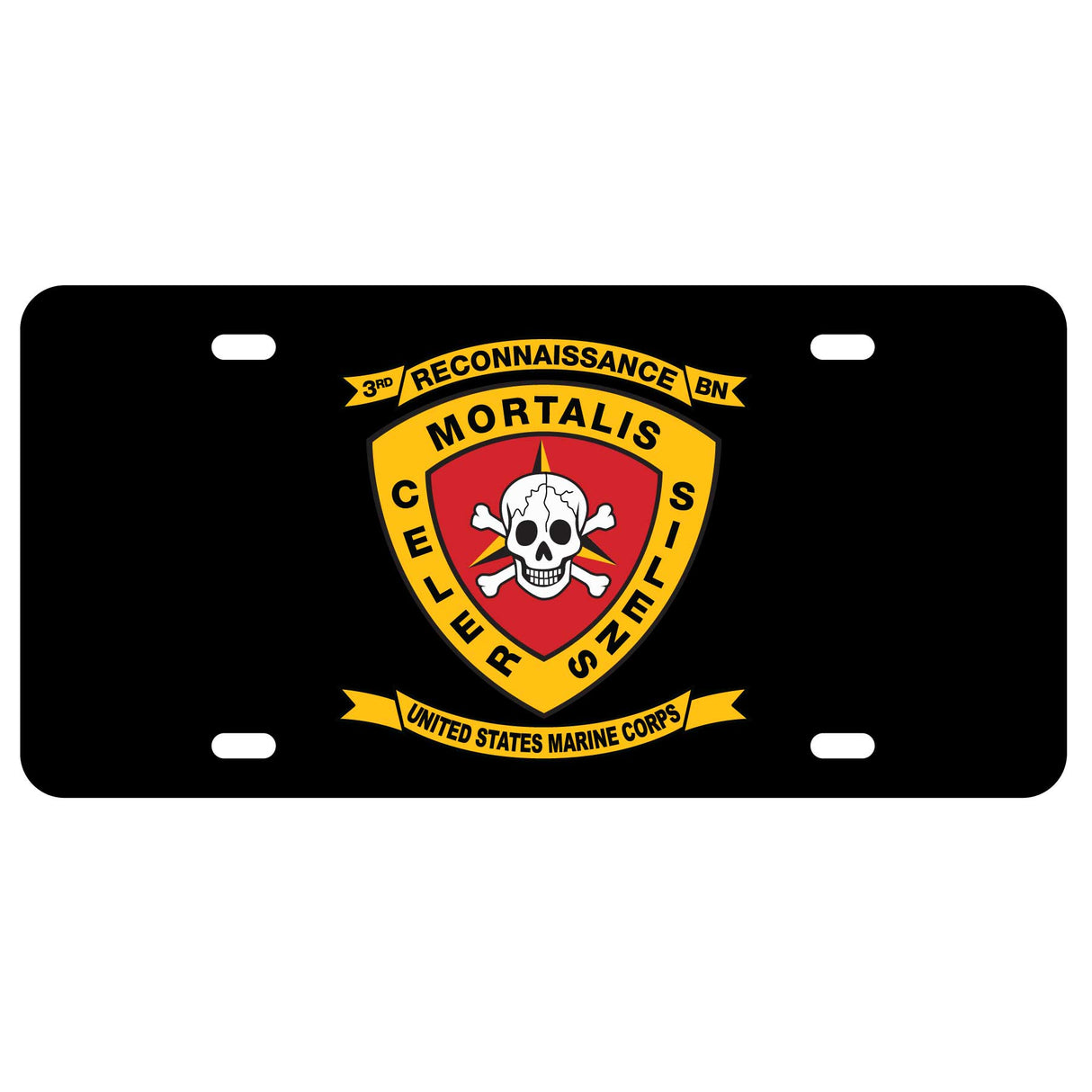 3rd Recon Battalion License Plate - SGT GRIT