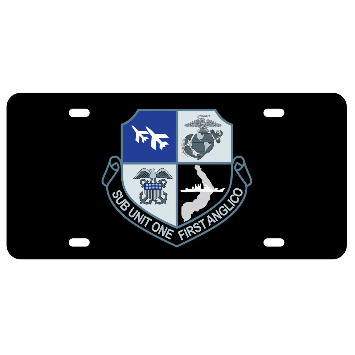 SU-1 1st Anglico License Plate - SGT GRIT