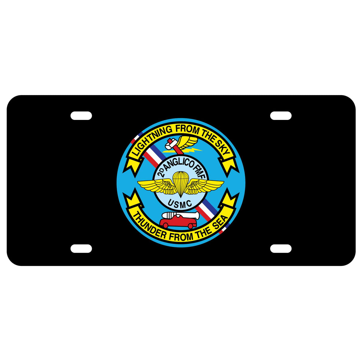 2D Anglico FMF License Plate - SGT GRIT