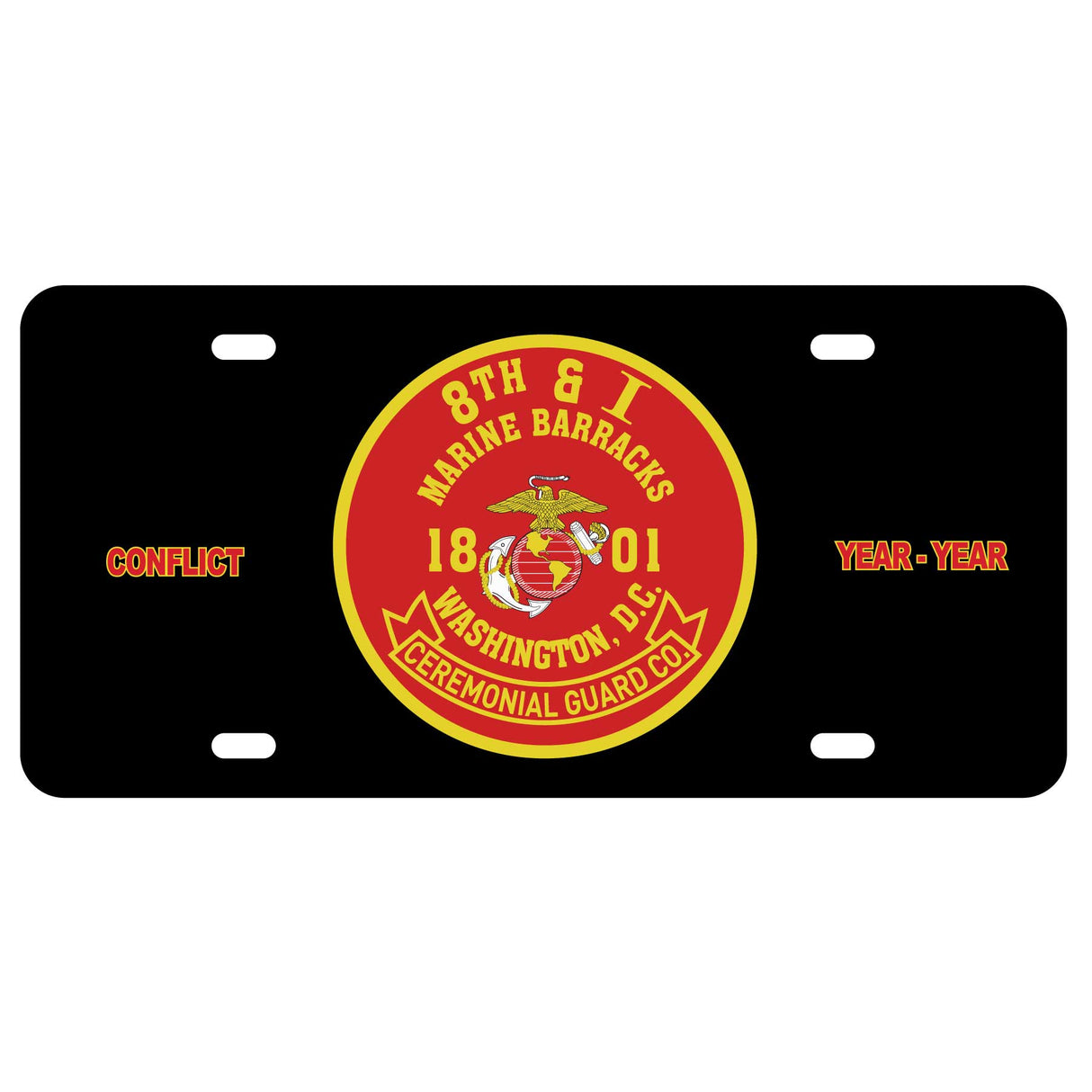 8th and I Ceremonial Guard License Plate - SGT GRIT