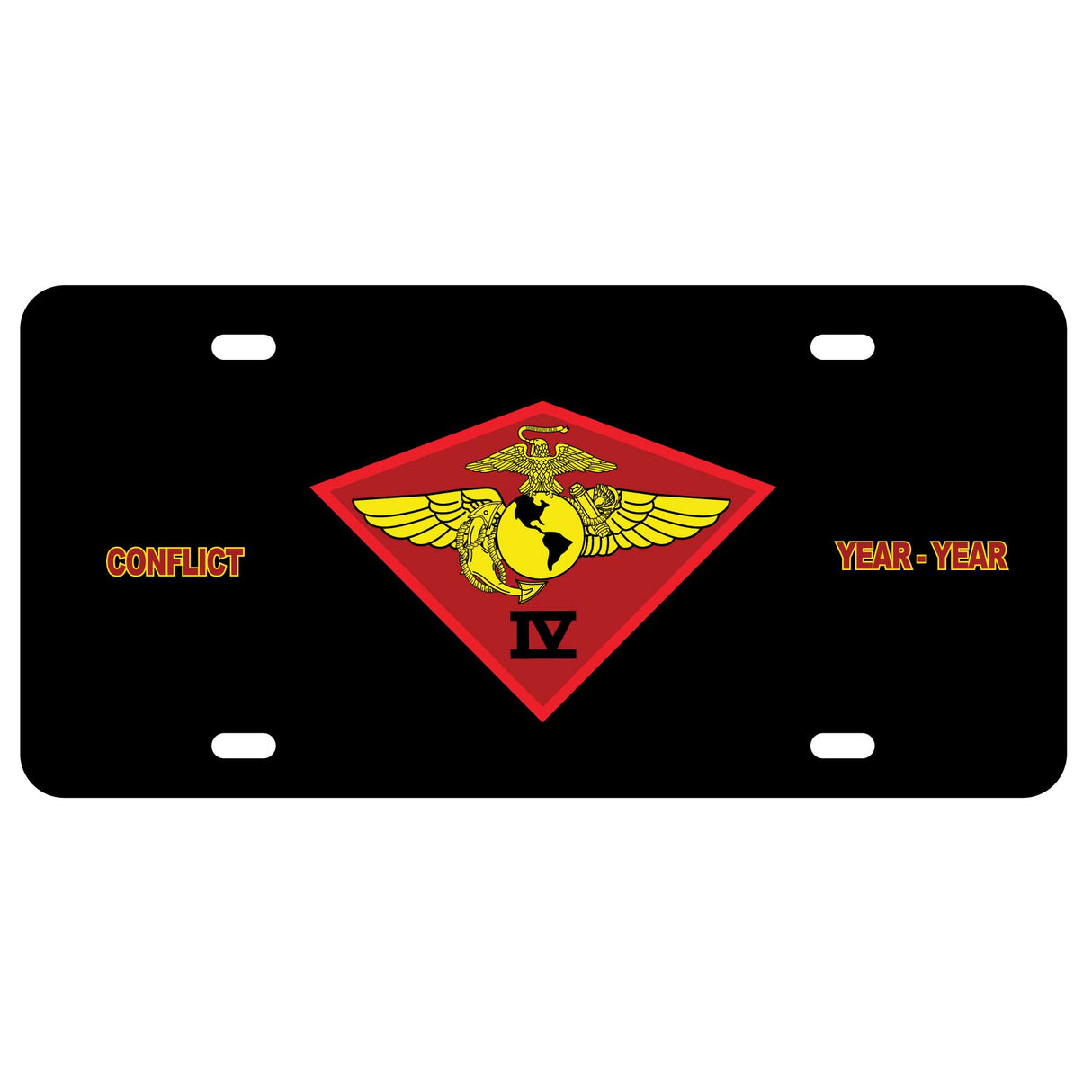 4th Marine Air Wing License Plate - SGT GRIT