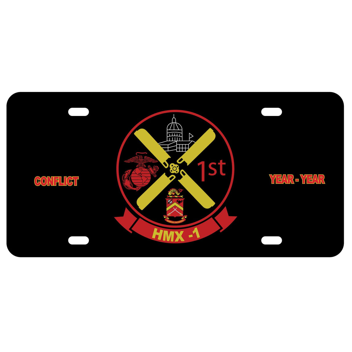HMX-1 License Plate - SGT GRIT