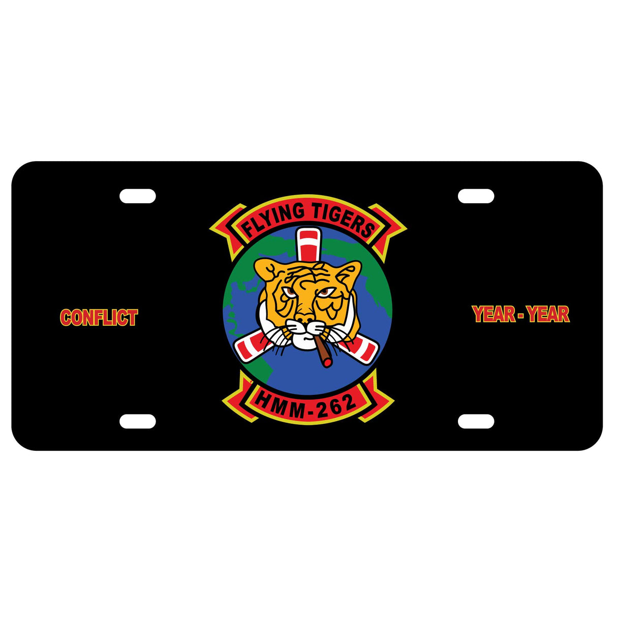 HMM-262 Flying Tigers License Plate - SGT GRIT