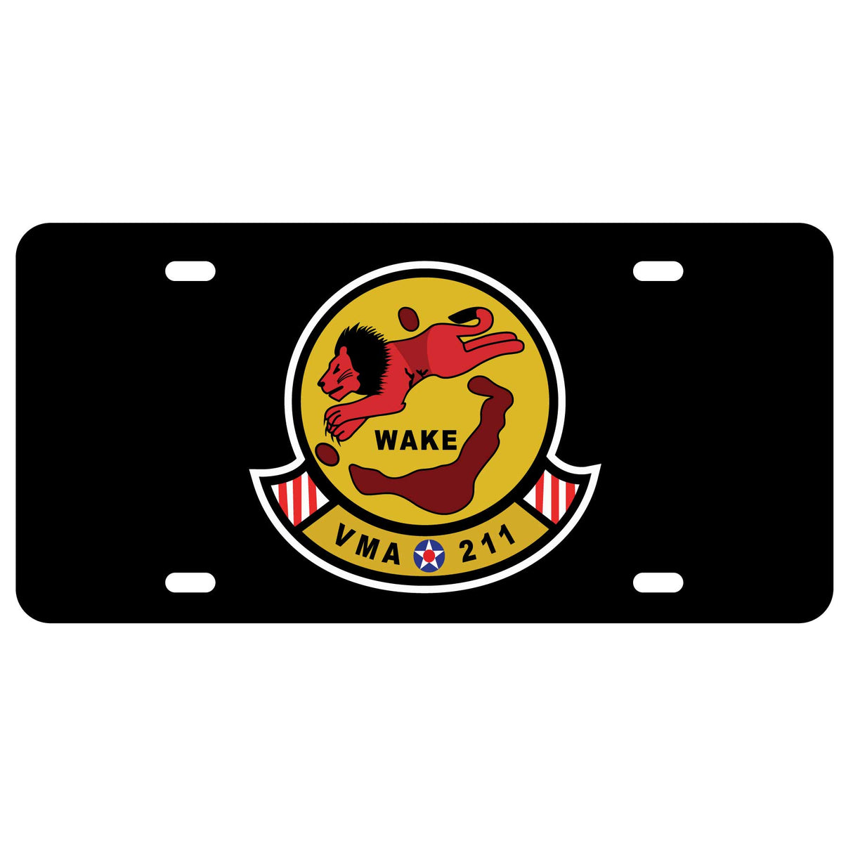 VMA-211 License Plate - SGT GRIT