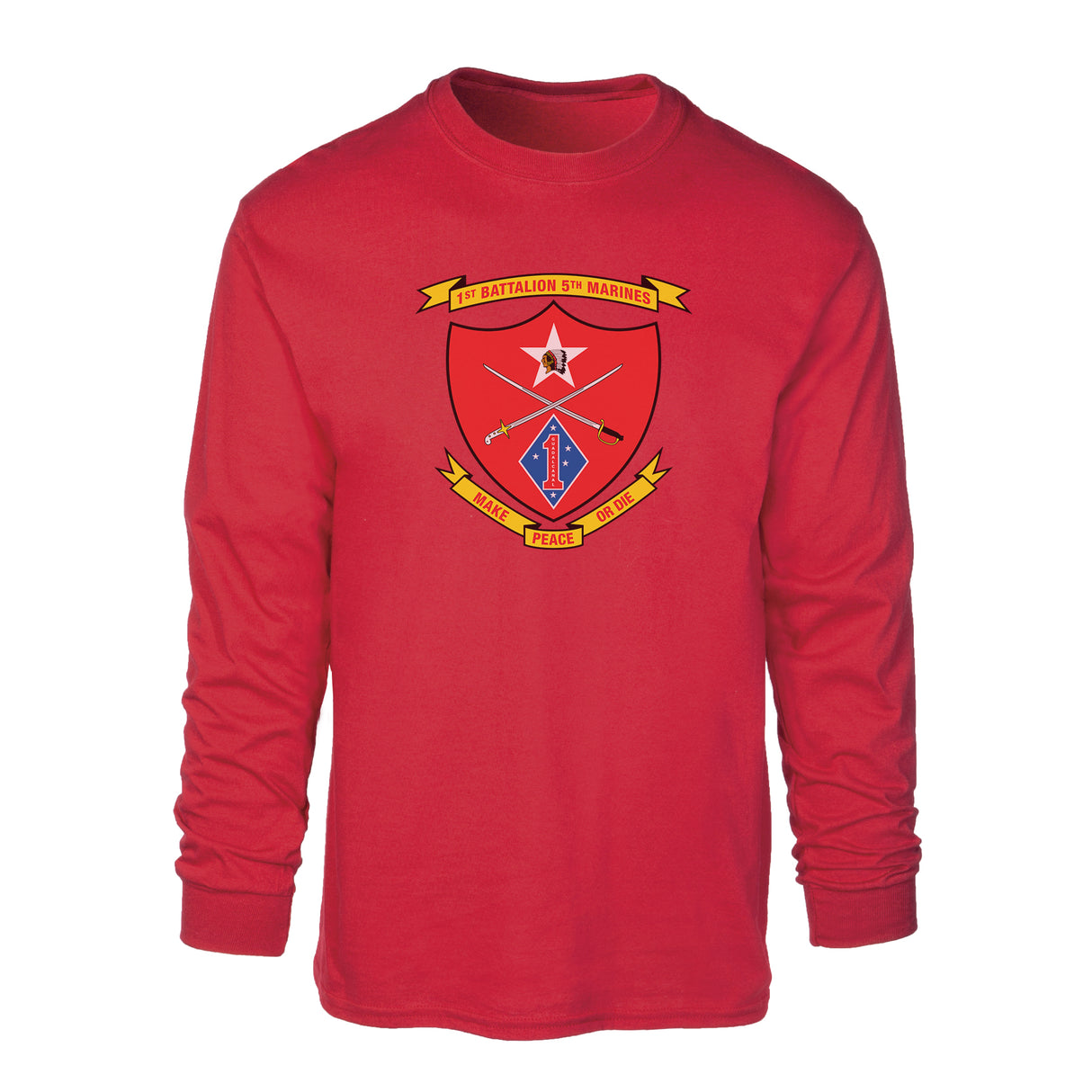 1st Battalion 5th Marines Long Sleeve Shirt - SGT GRIT