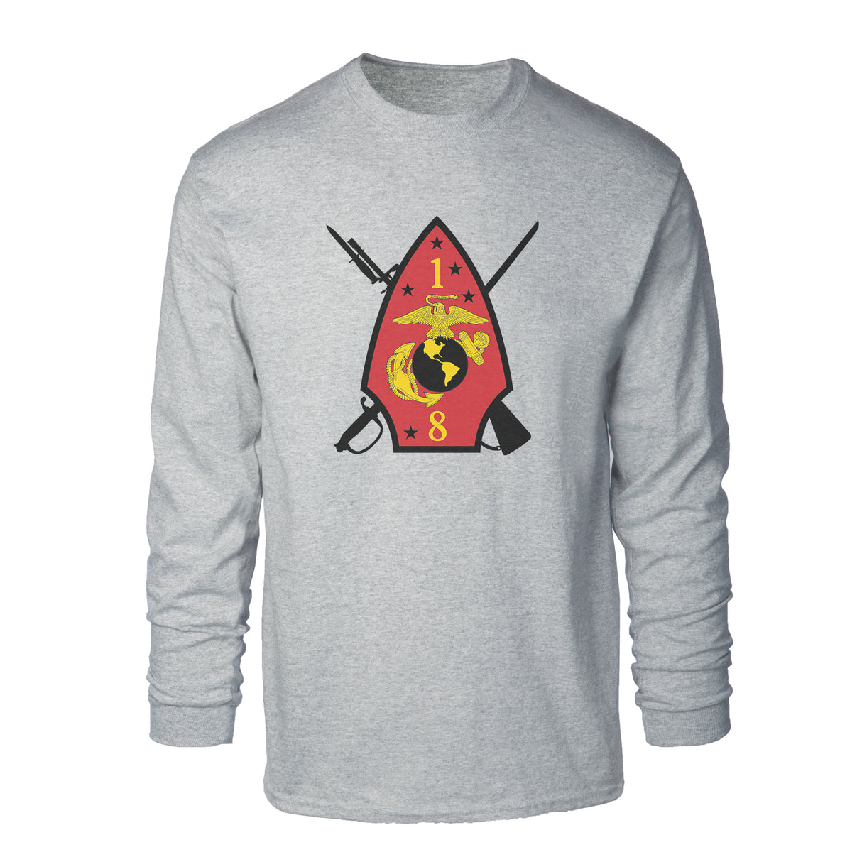 1st Battalion 8th Marines Long Sleeve Shirt - SGT GRIT