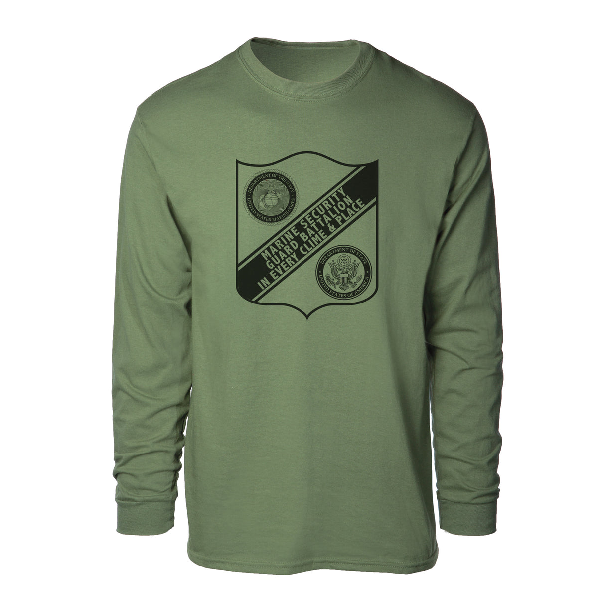 Marine Security Guard Battalion Long Sleeve Shirt - SGT GRIT