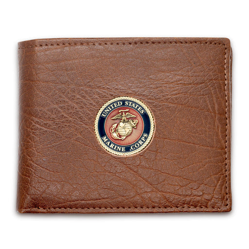 US Marines Bifold Leather Wallet - SGT GRIT