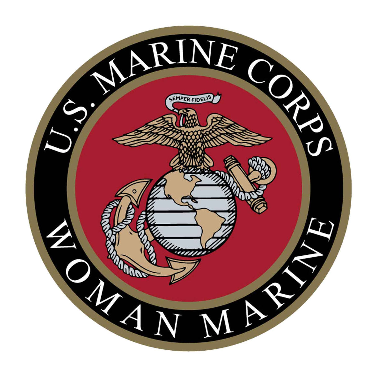 Woman Marine EGA 10" Patch - SGT GRIT