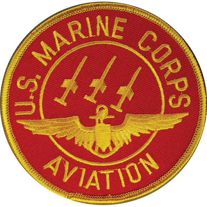 Red Marine Corps Aviation Patch - SGT GRIT