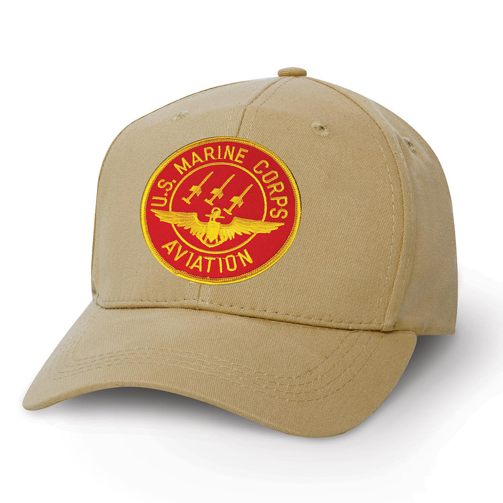 Red Marine Corps Aviation Patch Cover - SGT GRIT