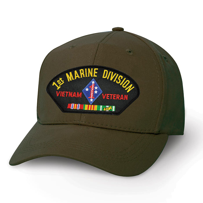 1st Mar Div Vietnam Veteran Patch Cover - SGT GRIT