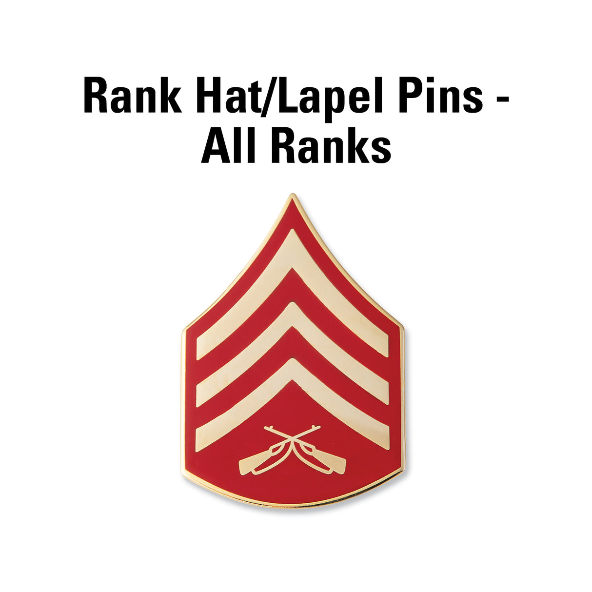 Rank Pins (All Ranks) - SGT GRIT
