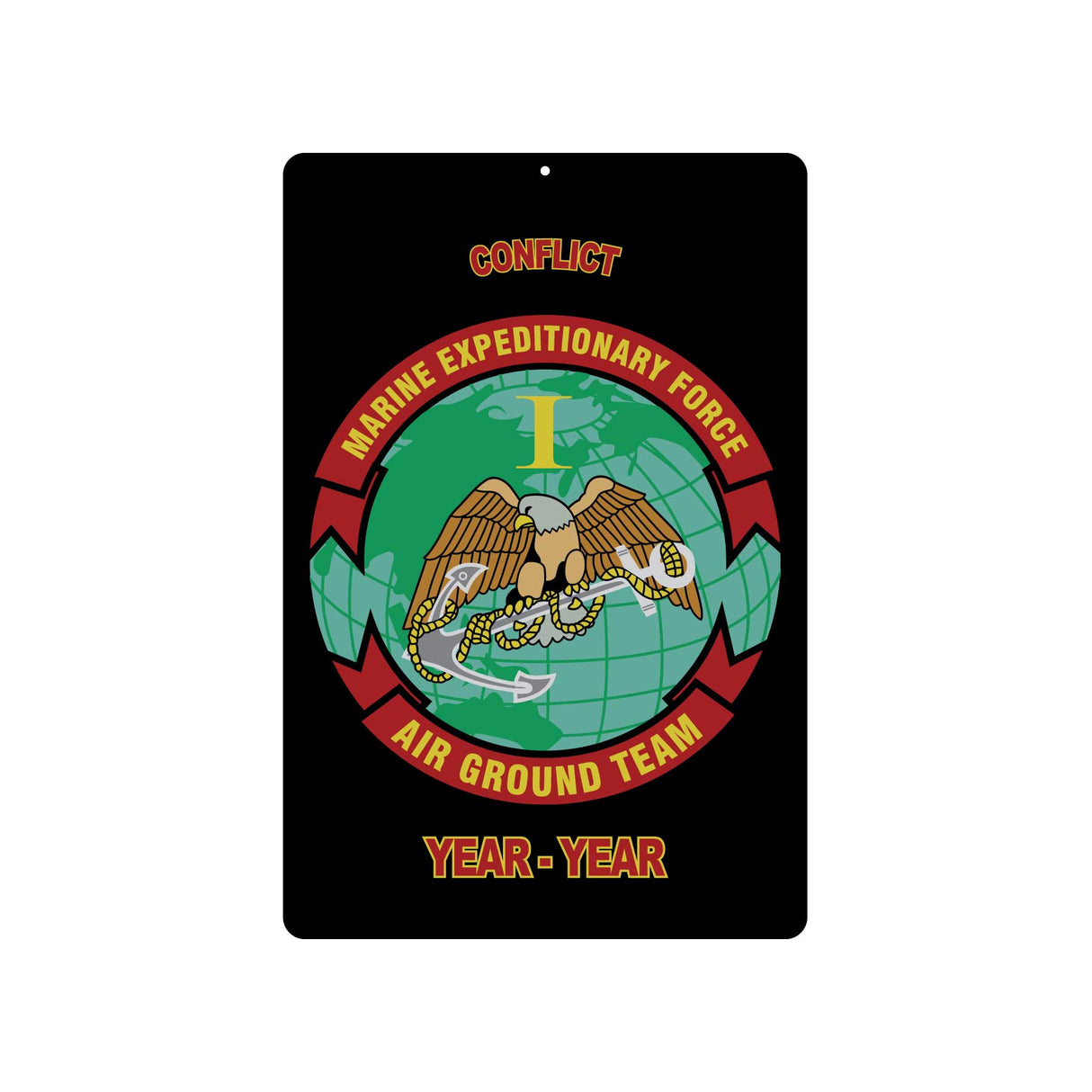 1st MEF Air Ground Team Metal Sign - SGT GRIT