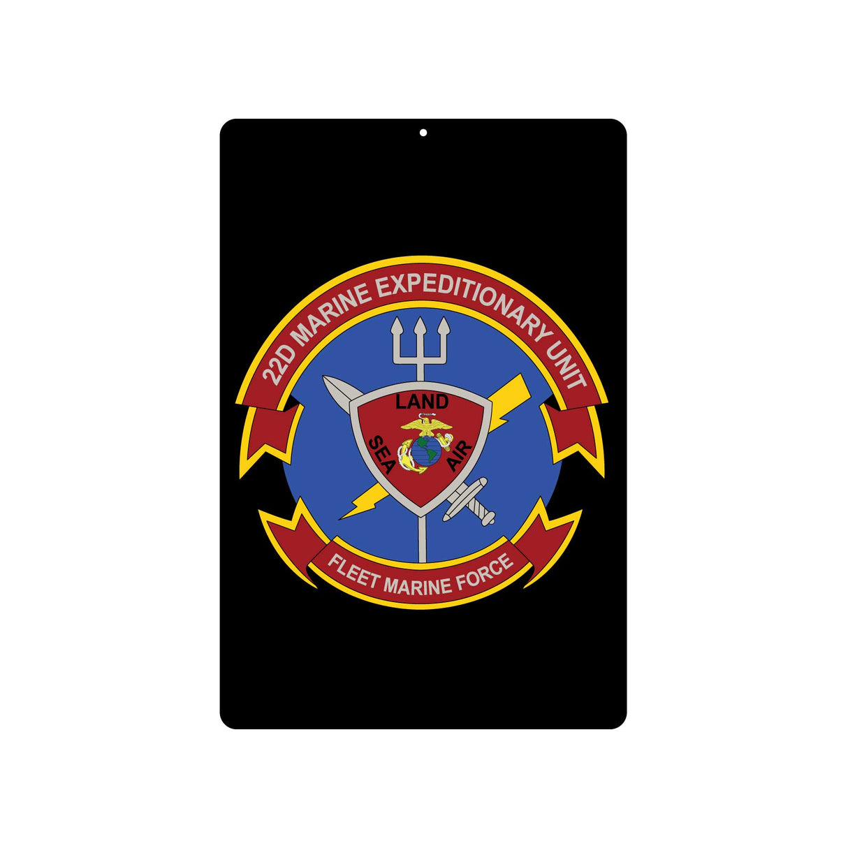 22nd MEU Fleet Marine Force Metal Sign - SGT GRIT